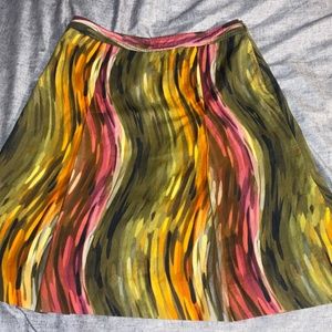 Multicolored Funky Flare Skirt Etcetera size ZERO
